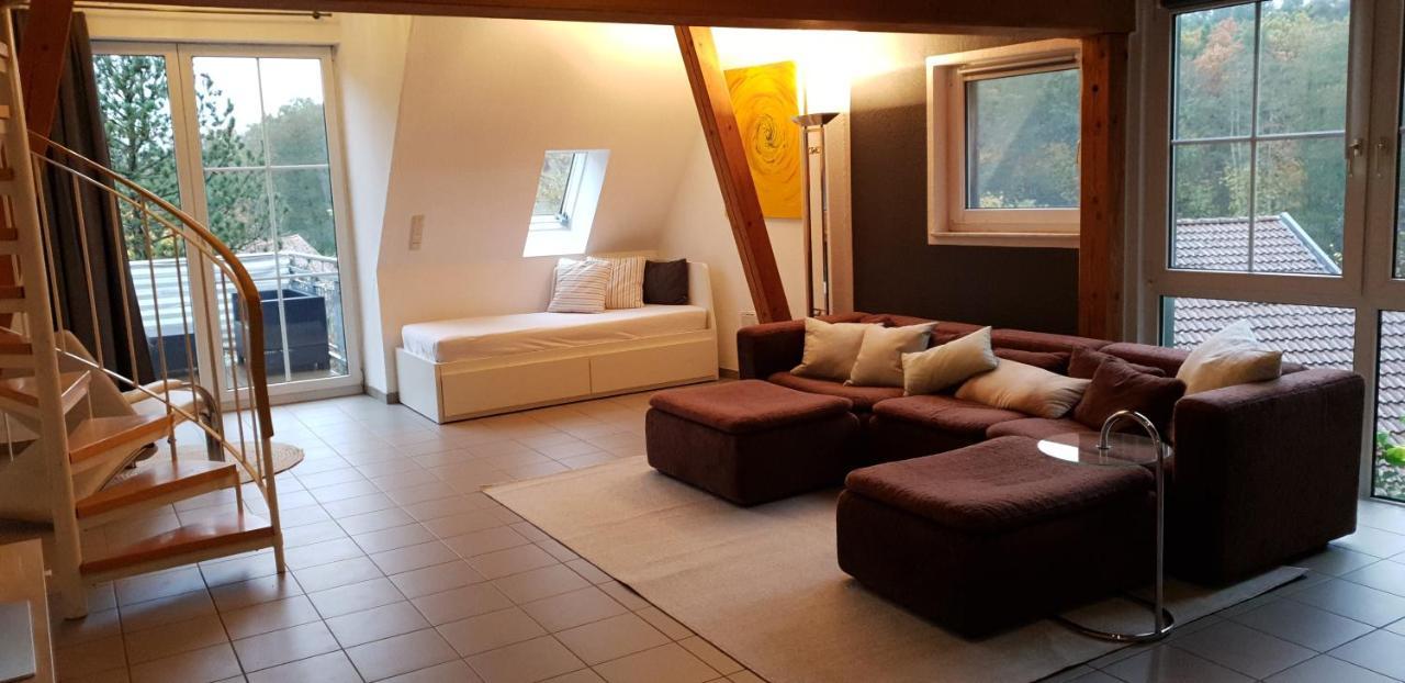 Eigenes Maisonettehaus In Idyllischer Lage Mit Balkon, Nahe Messe, 24H Self-Check In, Gratis Parken Швабах Екстериор снимка