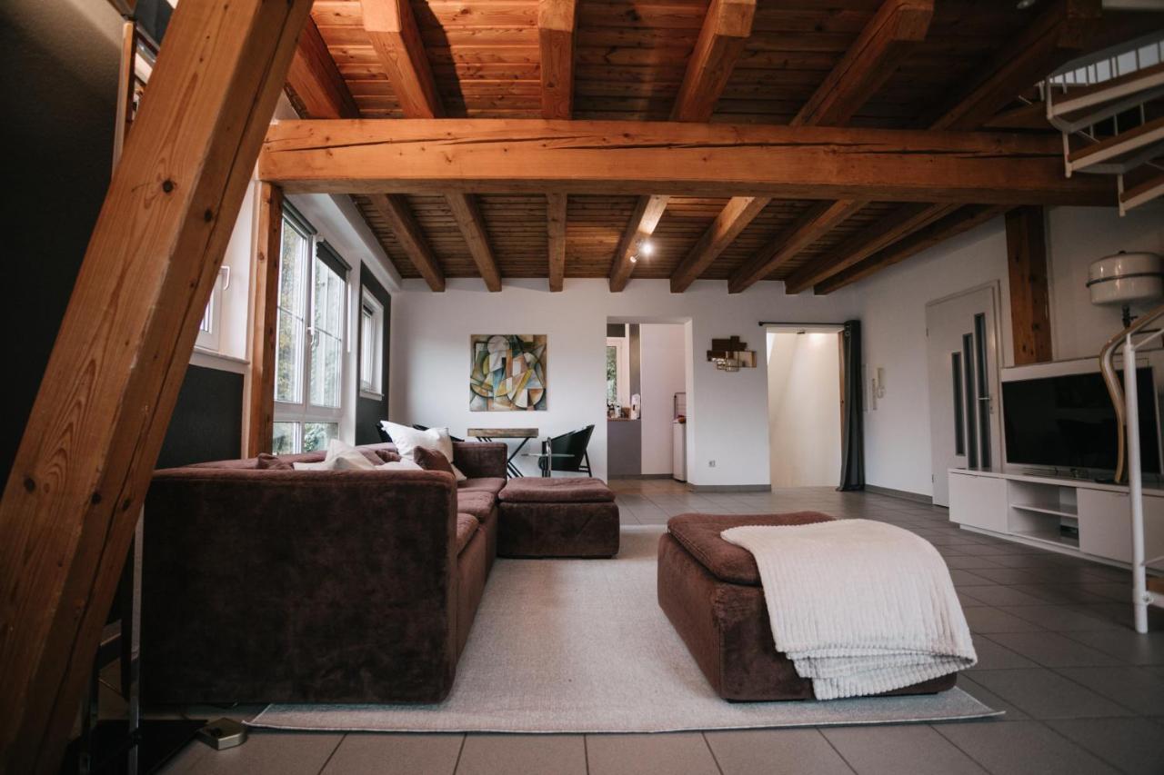Eigenes Maisonettehaus In Idyllischer Lage Mit Balkon, Nahe Messe, 24H Self-Check In, Gratis Parken Швабах Екстериор снимка